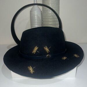 Ted Baker Beaded Dragon Fly Felt Hat